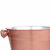 Balde de Gelo em Aço Inox Rose Gold 1,25Litros 14cm x 13,5cm - Ela Decora